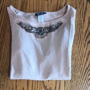 Chic Happens long sleeve XL jeweled shirt